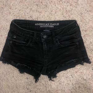 Black jean shorts!